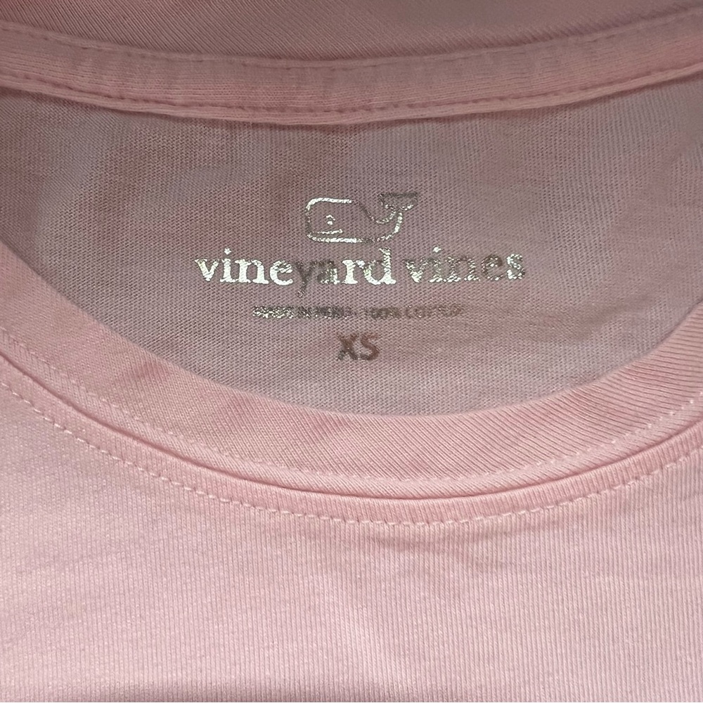 NWOT Vineyard Vines Pink Whale Tee - Picture 4 of 4